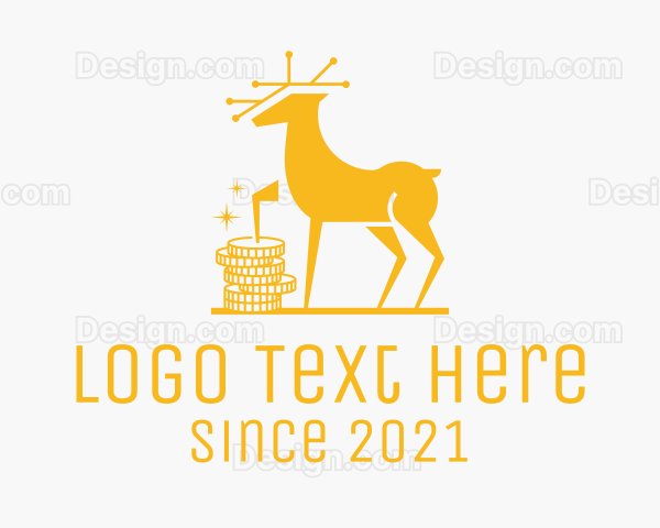 Golden Deer Coin Logo