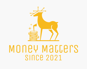 Golden Deer Coin  logo design