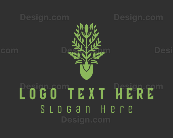 Leaf Shovel Landscaping Logo