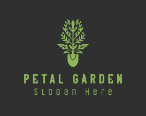 Leaf Shovel Landscaping  logo design