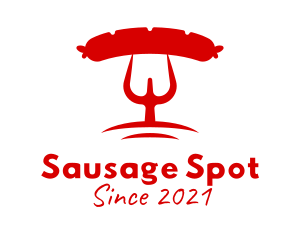 Red Grill Sausage logo design