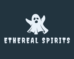 Halloween Ghost Spirit logo design