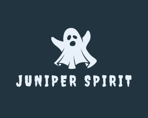 Halloween Ghost Spirit logo design