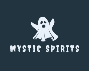 Halloween Ghost Spirit logo design