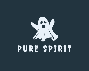 Halloween Ghost Spirit logo design