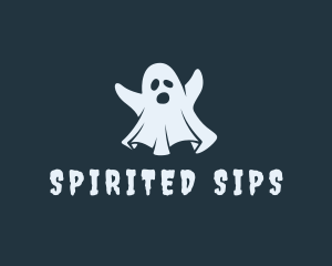 Halloween Ghost Spirit logo design