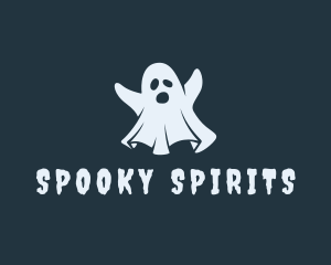 Halloween Ghost Spirit logo design