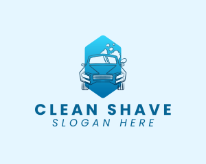 Car Wash Cleaning Bubbles logo design