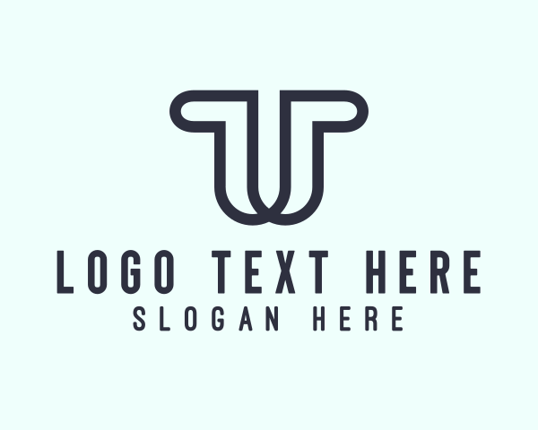 Letter T logo example 1