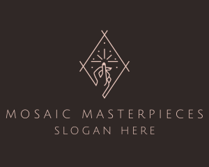 Mystic Nail Salon Hand  logo design