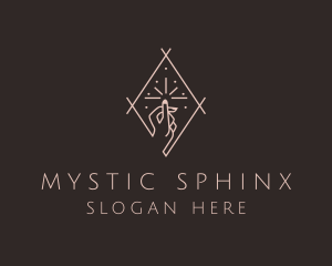 Mystic Nail Salon Hand  logo design