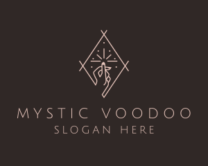 Mystic Nail Salon Hand  logo design