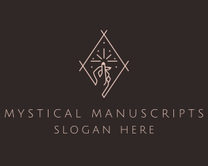 Mystic Nail Salon Hand  logo design