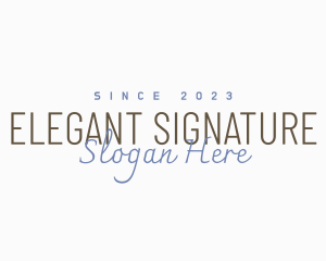 Premium Fashion Signature logo design