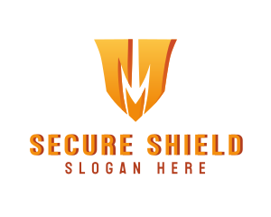Protection Shield Letter M logo