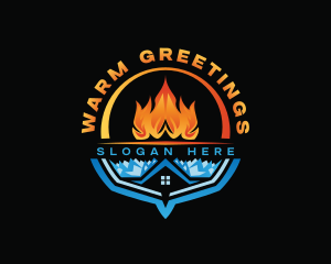 Hot Cold Ventilation logo design