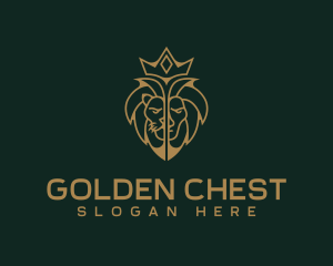 Golden Royal Lion logo design