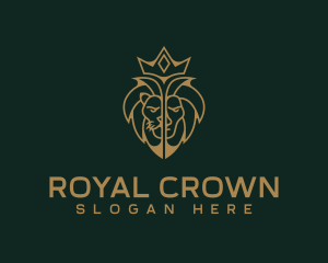 Golden Royal Lion logo design