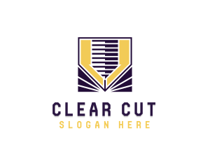 Laser Cutting Manufacturer logo design