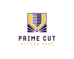 Laser Cutting Manufacturer logo design