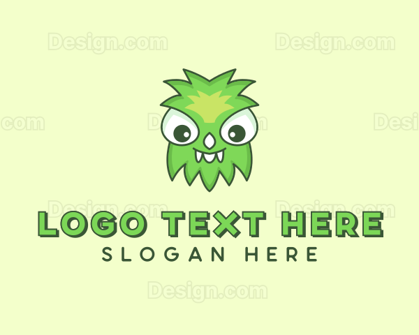 Cute Halloween Monster Logo