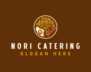 Mee Goreng Egg Noodle logo design