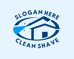 House Clean Pressure Washer logo design