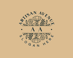 Artisanal Flower Gardening logo design