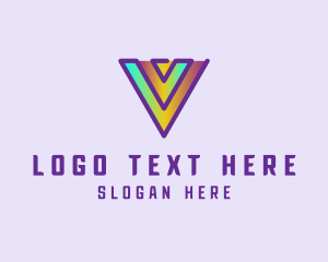 Gradient Tech Hologram logo