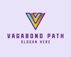 Gradient Tech Hologram logo design