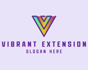 Gradient Tech Hologram logo design