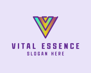 Gradient Tech Hologram logo design