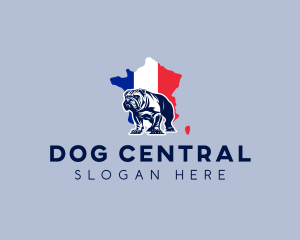 French Bulldog Pet logo design