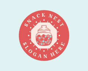 Bubblegum Candy Jar logo design