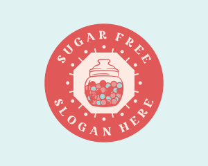 Bubblegum Candy Jar logo design