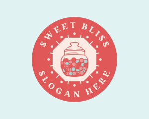 Bubblegum Candy Jar logo design