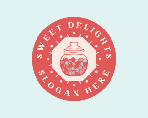 Bubblegum Candy Jar logo design