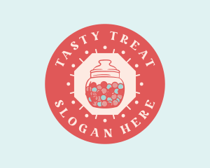 Bubblegum Candy Jar logo design