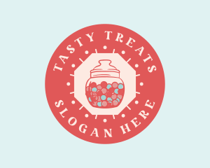 Bubblegum Candy Jar logo design