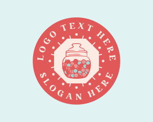 Sugar - Bubblegum Candy Jar logo design