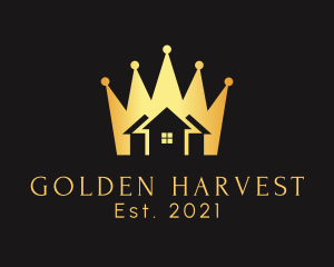 Residential Home Golden Crown logo design