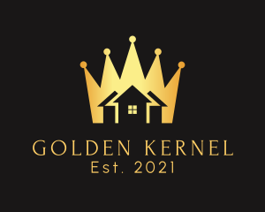 Residential Home Golden Crown logo design