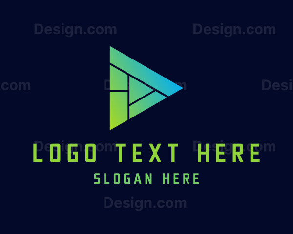 Geometric Media Player Logo