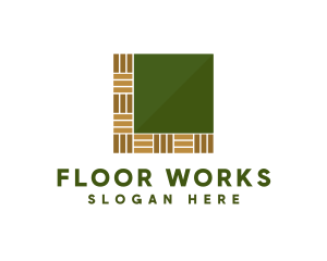 Tile Flooring Parquet logo design