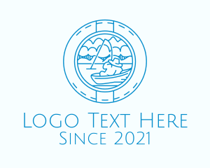 Blue Fisherman Badge logo