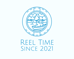 Blue Fisherman Badge logo