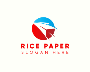 Flight Paper Plane logo design