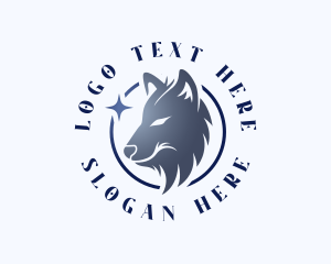 Wolf Dog Canine logo