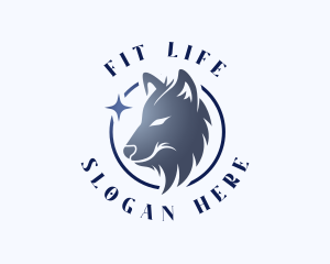 Wolf Dog Canine Logo