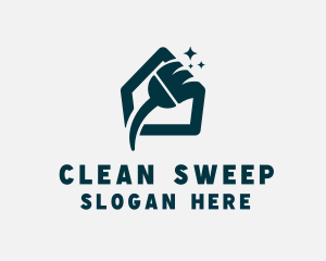 Home Cleaning Broom logo